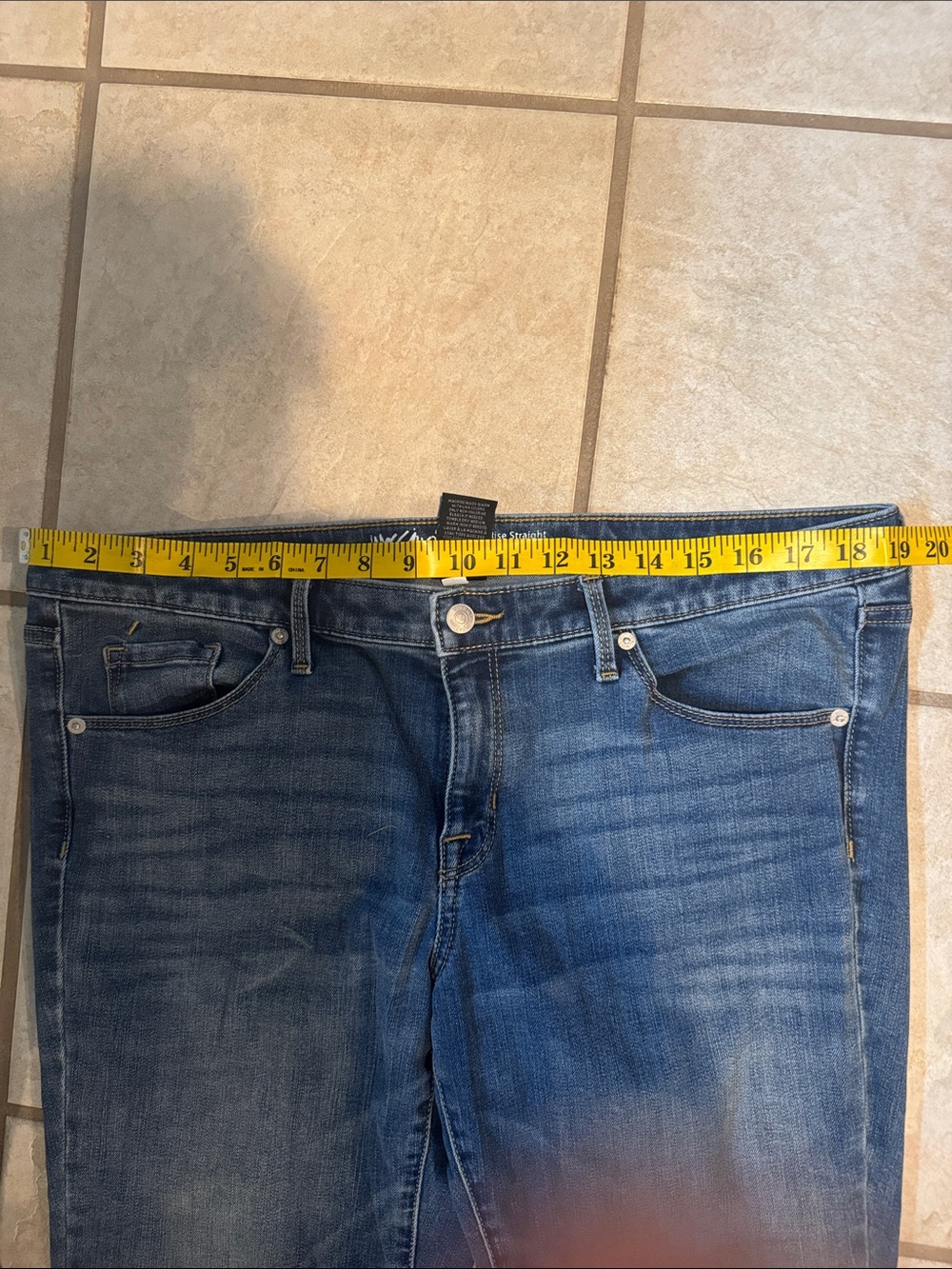 Straight Leg Women's Jeans in Dark Blue - Classic Fit - Picture 6 of 9